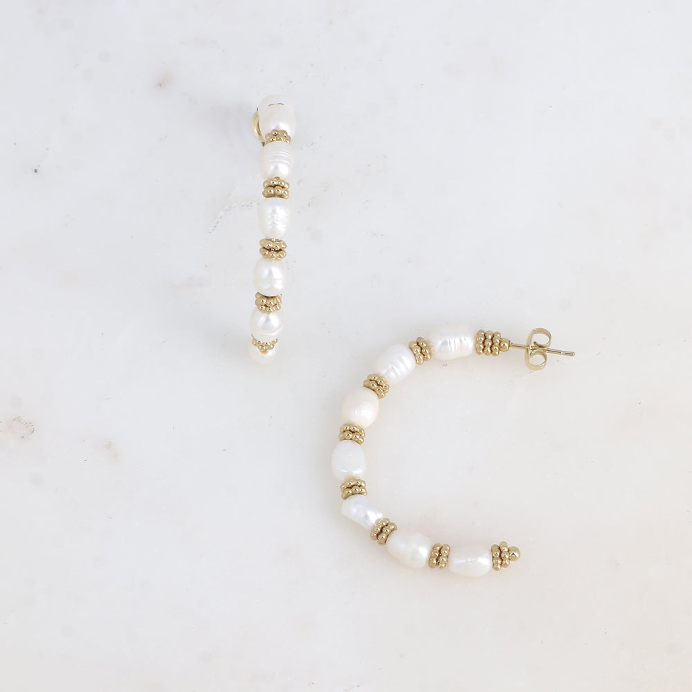 Boucles d’oreilles Arya - perles d’eau douce