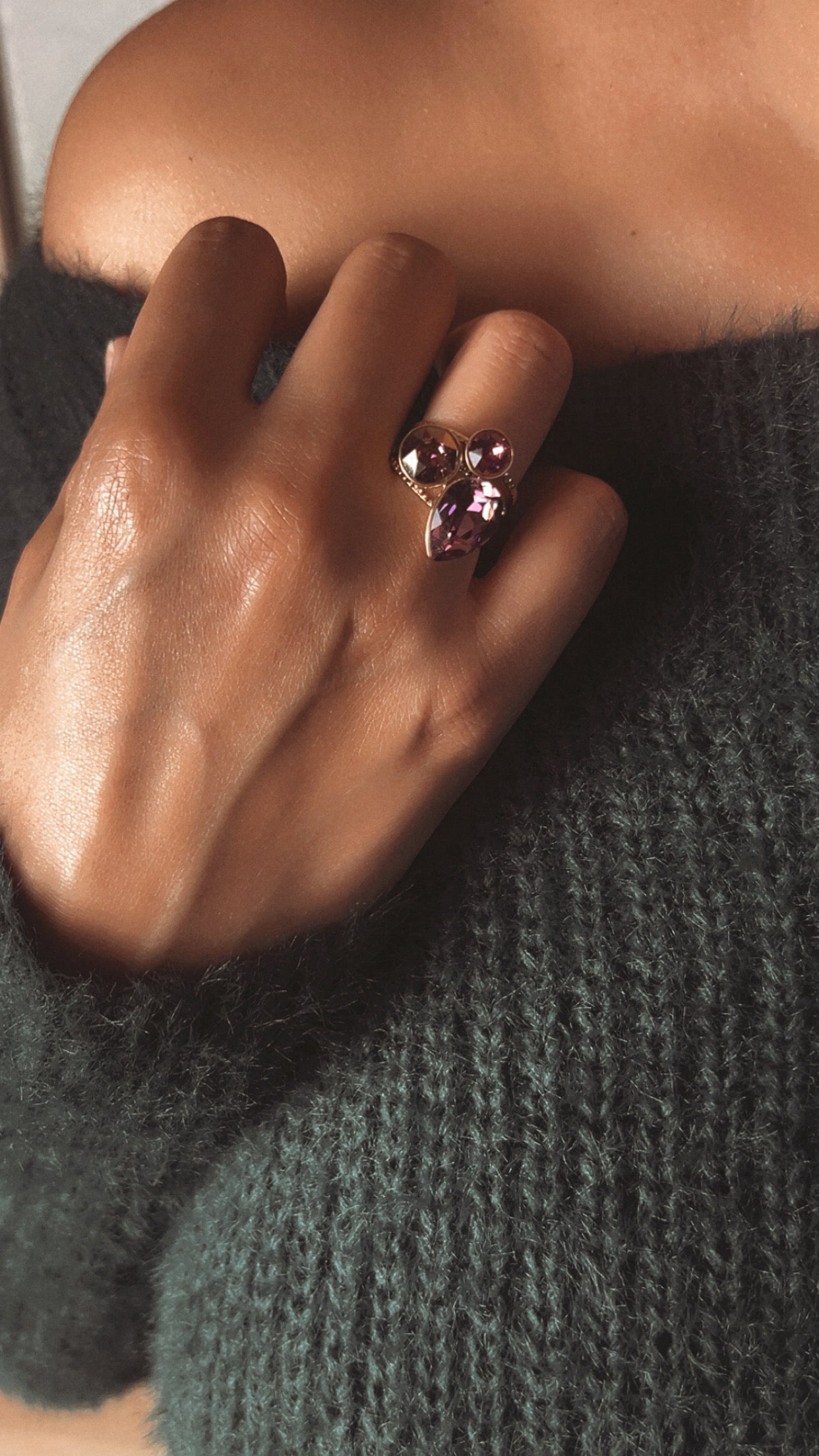 Bague Astra - cristaux Swarovski® - Iris