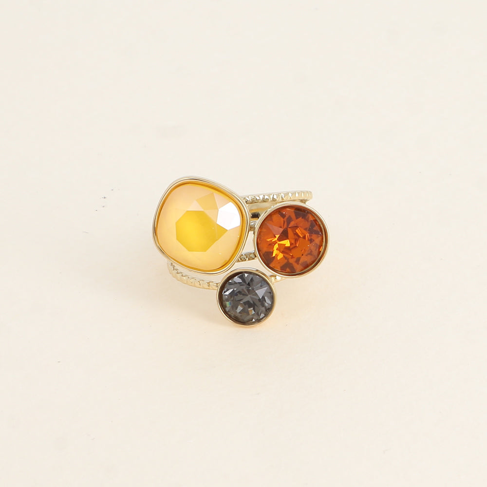 Bague Opal - cristaux Swarovski® - Buttercup