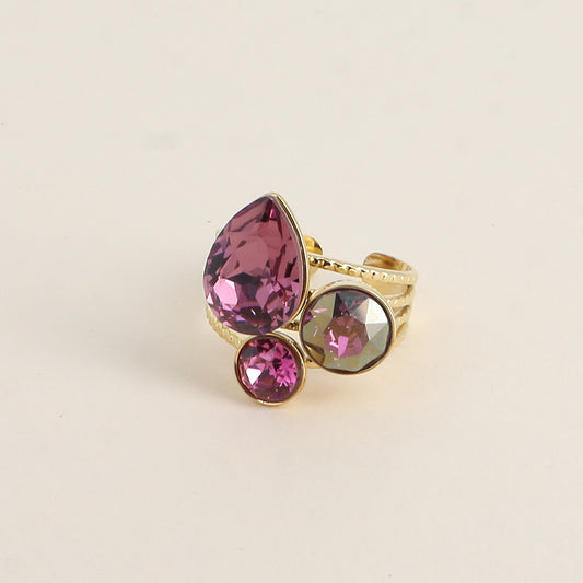 Bague Astra - cristaux Swarovski® - Iris