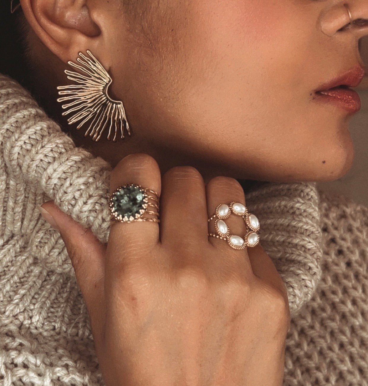 Boucle d’oreille Soléia