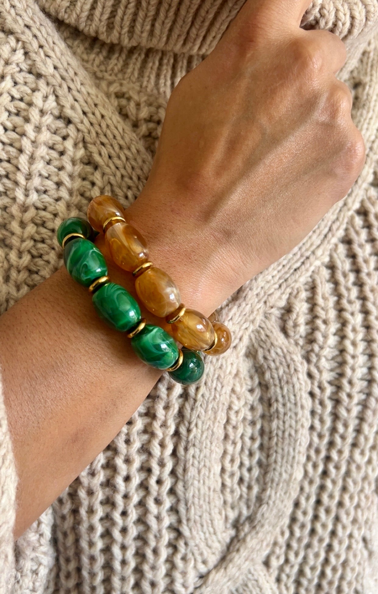 Bracelet Éléonore vert