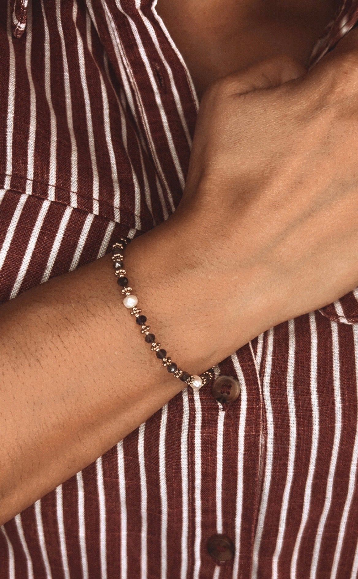 Bracelet Thaïs - Agate bleue