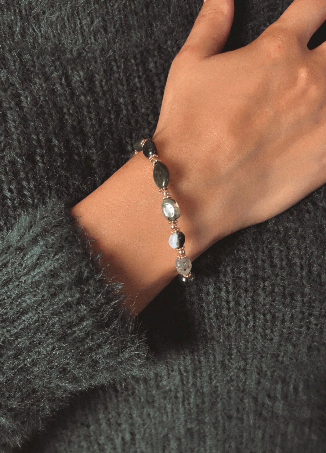 Bracelet Arya - Agate Indienne