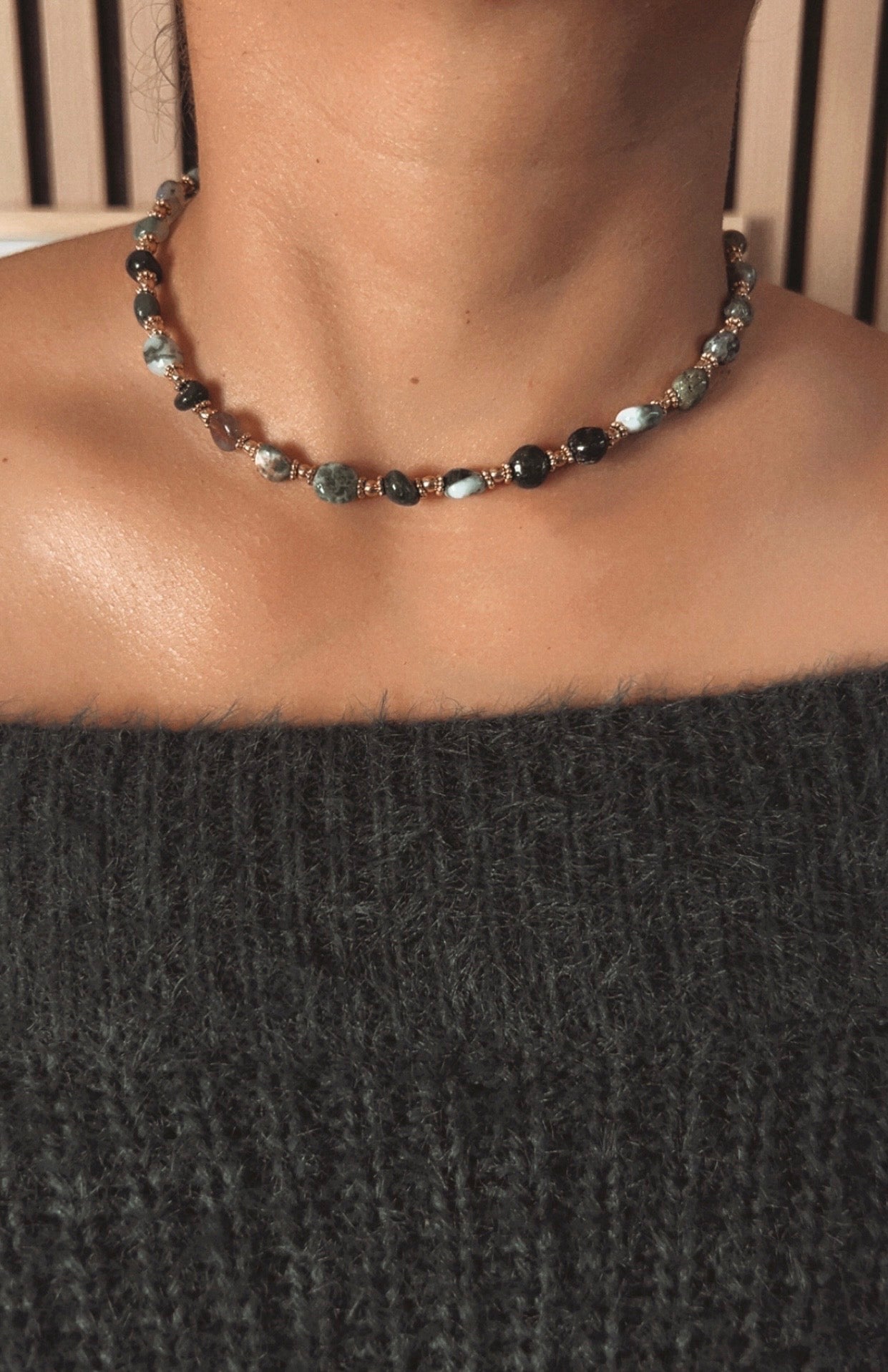 Collier Arya - Agate Indienne