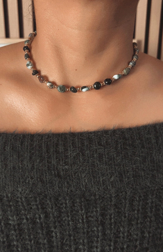 Collier Arya - Agate Indienne