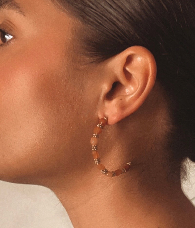 Boucles d’oreilles Arya - Pierre de Soleil