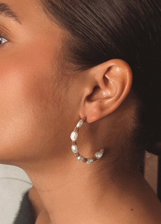 Boucles d’oreilles Arya - perles d’eau douce